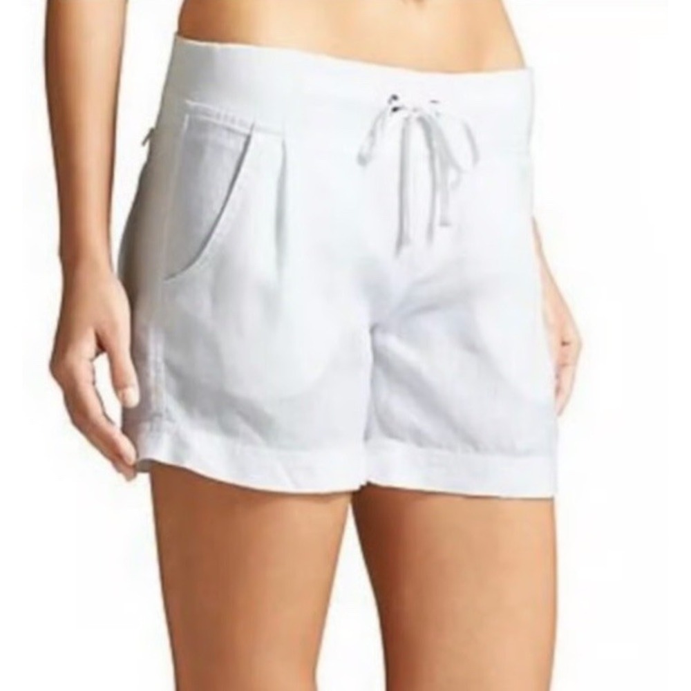 Athleta White Drawstring Athletic Shorts